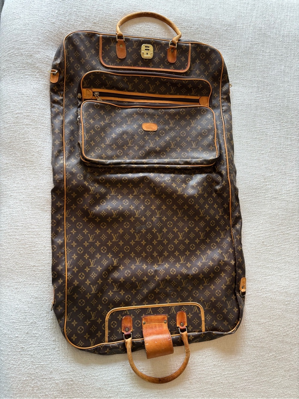 Louis Vuitton Vintage Brown Monogram Garment Bag
